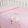 Сменная постель 3 эл в детскую кроватку Twins Limited 3099-TL-004, Dog & cat pink, розовый