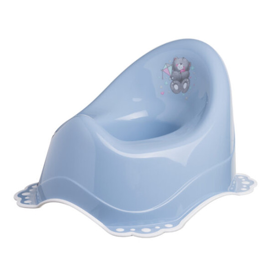 Горщик Maltex Bear 2K 4064 smoky blue/white, білий/блакитний