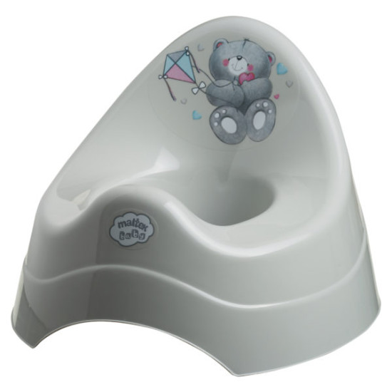 Горшок Maltex Bears 2077 grey, серый