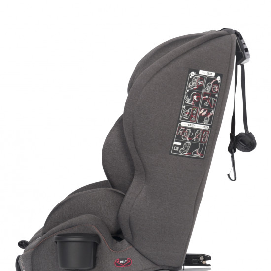 Автокрісло Colibro Go Izofix 9-36 Dove, сірий