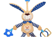 Плюшевая подвеска с вибро Baby Mix STK-17504 Кролик STK-17504B, blue, голубой