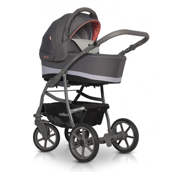 Коляска 2 в 1 Colibro Focus 9023-CF-15, coral, серый / оранжевый