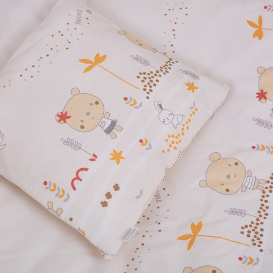 Постельный комплект 6 эл Twins Dolce бампер подушки 4064-D-317, Nice day, бежевый