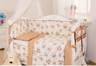 Bed kit 8 email Twins Dolce Mishka 4061-D-004, Brown, brown