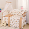 Постільний комплект 8 ел Twins Dolce Ведмедики 4061-D-004, brown, коричневий