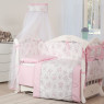 Постельный комплект 8 эл Twins Dolce Мишки 4061-D-006, pink, розовый