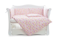 Twins Comfort Line 2054-C-052 bumper, flower, pink