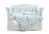 Бампер Twins Comfort line 2054-C-053, Рыба кит, белый / синий