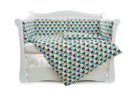 Бампер в детскую кроватку Twins Comfort line 2054-C-055, Тукан, зеленый