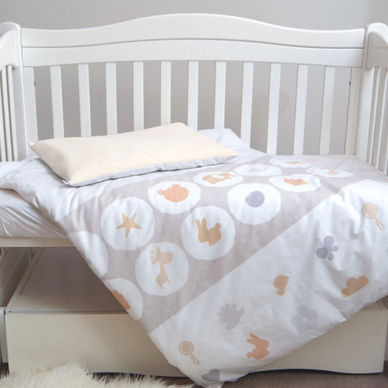 Сменная постель 3 эл Twins Eco Line New 3091-E-020, Animals beige, бежевый