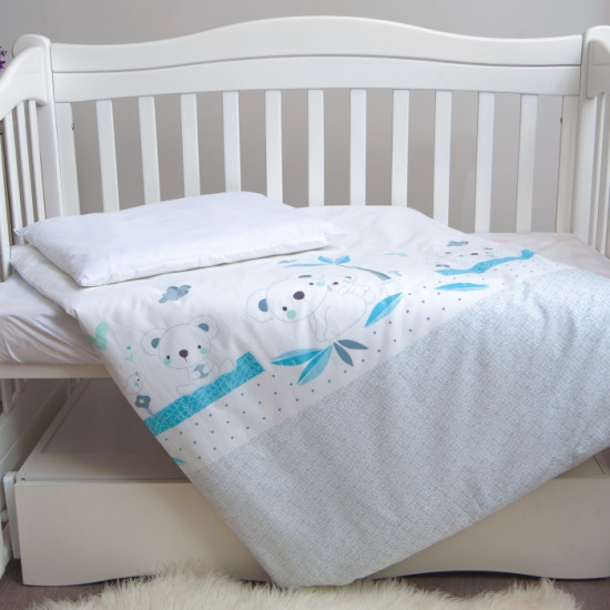 Сменная постель 3 эл Twins Eco Line New 3091-E-024, Koala mint, бирюза