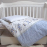 Сменная постель 3 эл в детскую кроватку Twins Eco Line New 3091-E-026, Best friend grey, белый / серый