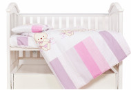 Сменная постель 3 эл Twins Dolce Dolce Друзья зайчики розовый (доставка бесплатная)