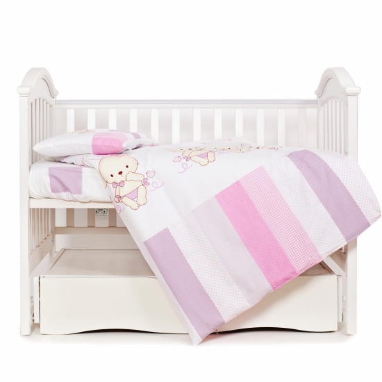 Changing bed 3 el Twins Dolce Friends bunnies pink ( free delivery)