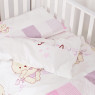Changing bed 3 el Twins Dolce Friends bunnies pink ( free delivery)