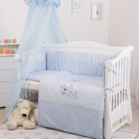 Постельный комплект 8 эл Twins Evo Кот и пес 4073-A-103, blue, голубой