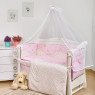 Постельный комплект 7 эл Twins Comfort New 4051-C-116, Игрушки розовые, розовый
