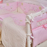 Постельный комплект 7 эл Twins Comfort New 4051-C-116, Игрушки розовые, розовый