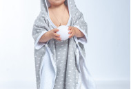 Пончо - рушник Twins розм до 2 р. 1501-T2-10, grey, сірий