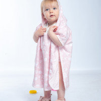 Пончо - полотенце Twins разм до 5 лет. 1501-T5-08, pink, розовый