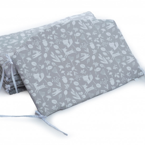 Бампер Twins Dolce Лесные жители 2063-D-016, grey, серый