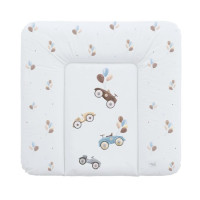 Пеленальный матрас Cebababy 75x72 Retro Autumn W-144-000-640, Retro Cars, белый