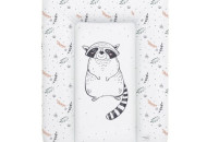 Пеленальный матрас Cebababy 50x70 Retro Autumn W-143-000-640, Raccoon, белый