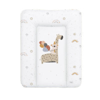 Пеленальный матрас Cebababy 50x70 Retro Autumn W-143-000-637, Giraffe, белый