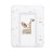 Пеленальный матрас Cebababy 50x70 Retro Autumn W-143-000-637, Giraffe, белый