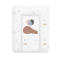 Пеленальный матрас Cebababy 50x70 Retro Autumn W-143-000-638, Big Bear, белый