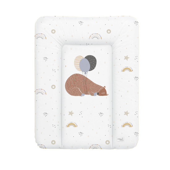Пеленальный матрас Cebababy 50x70 Retro Autumn W-143-000-638, Big Bear, белый