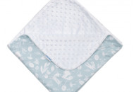 Плед Twins Dolce Minky 80x80 1465-D-012, Лесные жители mint, м 