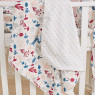 Плед Twins Dolce Minky 80x80 1465-D-015, Лесные жители white, белый