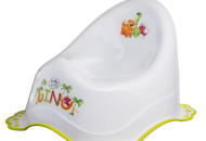 Горшок Maltex Dino 2K 6012 white / green, белый / зеленый