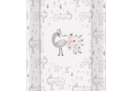 Повивальна дошка Cebababy 50x70 Lolly Polly W-200-120-608, Peacock, білий/рожевий