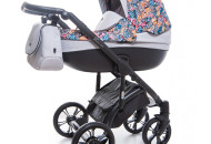 Коляска 2 в 1 Roan Bass Soft New Grey Folk, серый