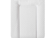 Пеленальный матрас Cebababy 50x70 Caro Premium line W-143-079-101, white, белый