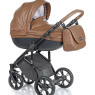 Коляска 2 в 1 Roan Bass Soft Eco-кожа Cognac, коричневый