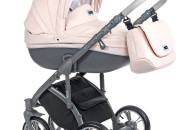 Коляска 2 в 1 Roan Bass Soft Eco-кожа Romantic Pink, розовый