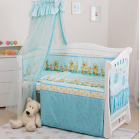 Постельный комплект 8 эл Twins Standard Basic 4050-CB-025, Утята голубые, голубой