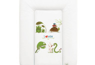 Пеленальный матрас Cebababy 50x70 Azteca & Nature W-143-104-100, I love Mom / люблю маму, белый