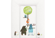 Пеленальный матрас Cebababy 50x70 Azteca & Nature W-143-103-100, Animals / Зверюшки, белый