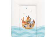 Пеленальный матрас Cebababy 50x70 Azteca & Nature W-143-102-100, Ark / Челнок, белый