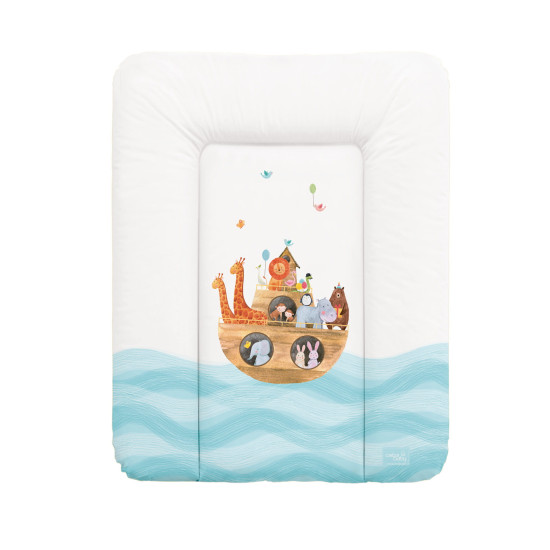 Пеленальный матрас Cebababy 50x70 Azteca & Nature W-143-102-100, Ark / Челнок, белый