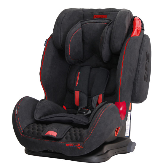 Car Seletto Sportivo ISOFIX 9-36 9024-CSIS -3N, Black New, Black