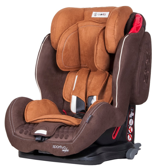 Car Seletto Sportivo ISOFIX 9-36 9024-CSIS-07 Brown, brown