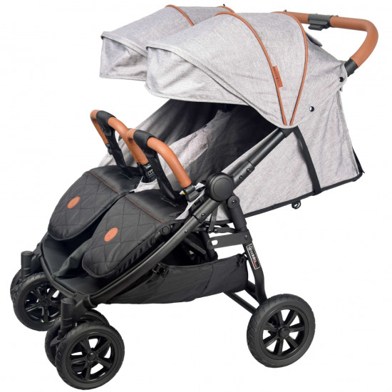 Коляска для двійні Coletto Enzo Twin grey, сірий