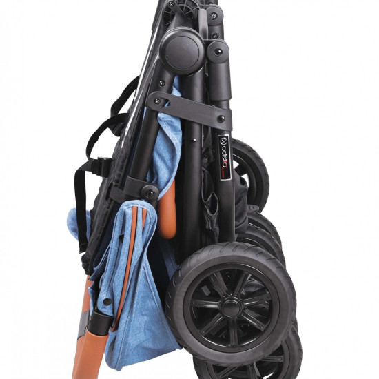 Коляска для двійні Coletto Enzo Twin jeans, джинсовий