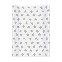 Пеленальная доска Cebababy 50x70 Day & Night, Stars / Звездочки белый / серый