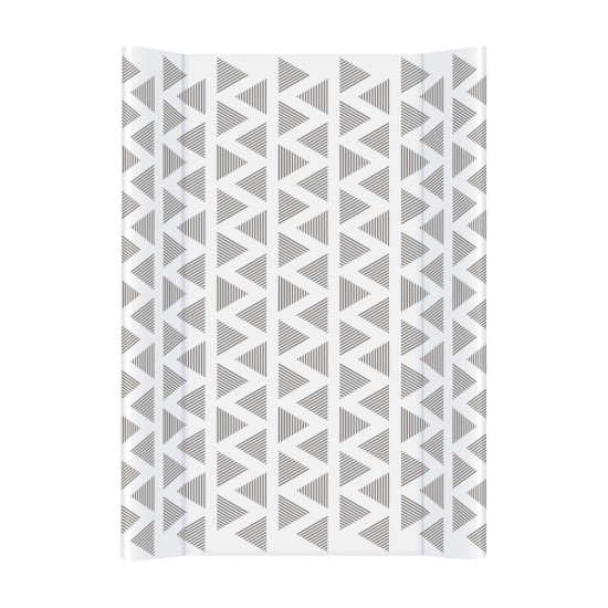 Повивальна дошка Cebababy 50x70 Day & Night W-200-094-521, Rocking Triangles / Трикутники, білий/сірий